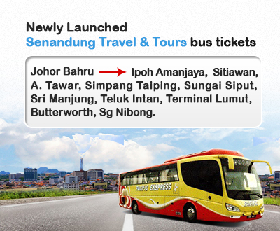 Senandung travel and tour bus tickets